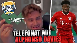 Erstes Telefonat zwischen EliasN97 und Alphonso Davies beim Eligela Cup 😂  EliasN97 Clips [upl. by Eloken334]