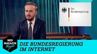 Die Bundesregierung im Internet  NEO MAGAZIN ROYALE mit Jan Böhmermann  ZDFneo [upl. by Kress]