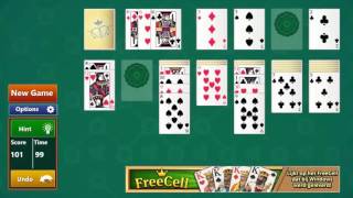 Playing a Simple Solitaire game from Random Salad Games [upl. by Ahsekar]