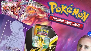 BLAZIKEN BUNDLE  Pokémon Jolteon V Tin and Chilling Reign Elite Trainer Box Costco Bundle Opening [upl. by Genna]