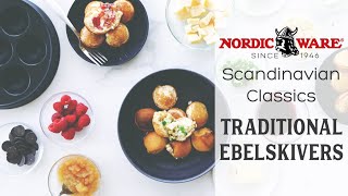 How to Make Ebelskivers filled pancakes  Scandinavian Classics  Nordic Ware [upl. by Elleb]