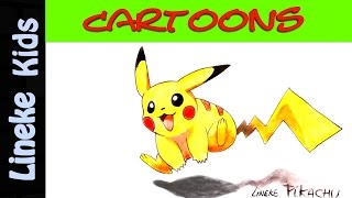 Super cute Pikachu  Pokémon manga tekenen 😍✍ [upl. by Seafowl113]