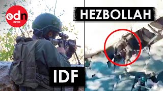 New Intense Combat Footage Shows Hezbollah Fighting IDF in Lebanon [upl. by Ramad886]