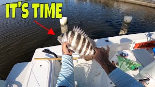 THANKSGIVING 2023 Sheepshead fishing Before lunch time [upl. by Aek]