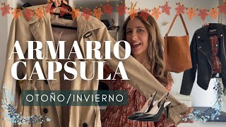 ARMARIO CAPSULA OTOÑO INVIERNO I CONSTRUYE TU FONDO DE ARMARIO 🍂❄️ [upl. by Anahs]