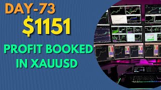 Day73  1151 Profit booked in xauusd xauusdlivetrading profitableforextrading xauusdforex [upl. by Naut103]