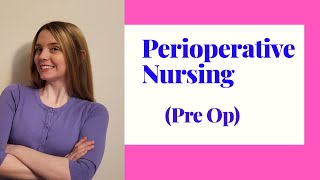 PERIOPERATIVE NURSING PREOP [upl. by Bili]