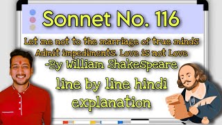 Sonnet 116  Let me not to the marriage of true minds William Shakespeare Line by line explanation [upl. by Stegman94]