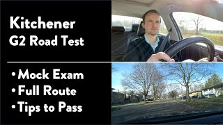 Kitchener G2 Road Test  Full Route amp Tips on How to Pass Your Driving Test [upl. by Aisined563]