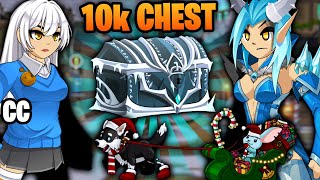 NEW 10k Chest ReviewReaction AQW Frostval 2023 [upl. by Eidur701]