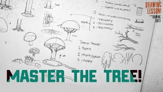 Learning To Draw Trees  Comics  Illustration  Fundamentals [upl. by Luke]