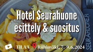 hotelseurahuone riihimäki hotelli majoitus ravintola ravintolasuositus kotimaanmatkailu [upl. by Machos246]