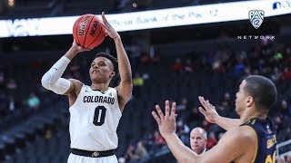 2019 Pac12 Mens Basketball Tournament No 5 Colorado improves to 80 alltime in round one of [upl. by Nahtanha418]