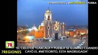 Cae Meteorito en Puebla y Se ilumina el cielo ¡MOMENTO EXACTO [upl. by Yrogiarc]