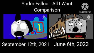 Sodor Fallout  All I Want Comparison [upl. by Raseac855]