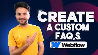 Create a custom accordion Using Webflow Interections webflow hindi urdu [upl. by Alitta]