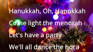 🕎 Hanukkah Oh Hanukkah  Celebrate the Festival of Lights  Christmas Songs with Lyrics [upl. by Atiekahs54]