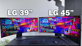 BEST UltraWide OLED Gaming Monitor  LG 39GS95QE VS LG 45GR95QE [upl. by Zippora]