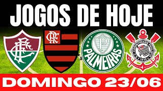 JOGOS DE HOJE  BRASILEIRÃO 2024  DOMINGO 23062024  JOGOS DE HOJE EUROCOPA  COPA AMÉRICA [upl. by Fantasia390]