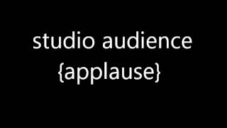 studio audience applause sound FX [upl. by Grewitz]