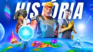 FORTNITE HISTÓRIA COMPLETA Do Capítulo 1 ao 5 [upl. by Anilat]