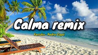 Pedro Capó  Farruko  Calma Remix  Official Video letra [upl. by Siravart]