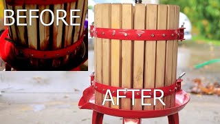 The Best Way to Clean A WINE PRESS [upl. by Odnaloy]