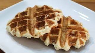 Belgian Sugar Waffles  Easy Liege Waffle Recipe [upl. by Nahij]