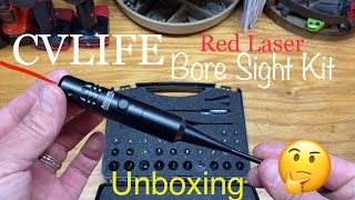 CVLife Bore Sight Kit  BoreSighter with Big Button Switch Unboxing amp First Impressions [upl. by Yesnyl]