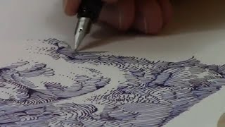 ✍ Fountain Pen Drawing and Unboxing Lamy ALStar and Blue ink And a GIVEAWAY [upl. by Auqinet877]