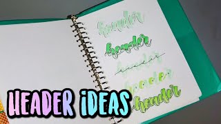 Header Ideas💡 With Brush Pen [upl. by Tica79]