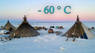 North Nomads life in winter Ural mountains and tundra life Russia Full film [upl. by Idroj]