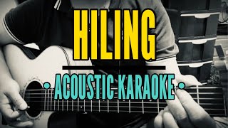 Hiling  JayR Siaboc Acoustic Karaoke [upl. by Albie]