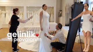 GELİNLİK PROVALARIM👰🏼‍♀️ düğün öncesi hazırlıklar after elbiselerim ayakkabı alışverişim part 1 [upl. by Gupta]