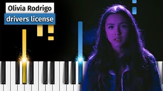 Olivia Rodrigo  drivers license  Piano Tutorial [upl. by Arakat927]