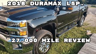 Duramax 2018 L5P 27000 mile update [upl. by Darrelle172]