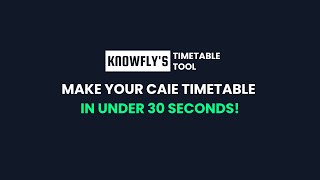 Get Your IGCSEOLevelALevel Timetable under 30 seconds  CAIE Timetable Tool Announcement [upl. by Vasilek]