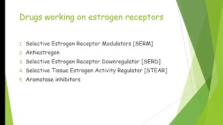 Estrogen and related drugs pharmacology [upl. by Ennayk]