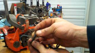 Husqvarna chainsaw fuel line check and replace [upl. by Ycniuq]