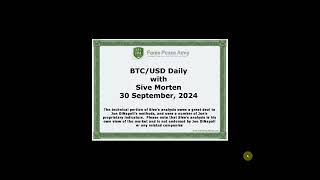 FOREXPEACEARMY  Sive Morten  BTCUSD Daily Video September 30 2024 [upl. by Malin]