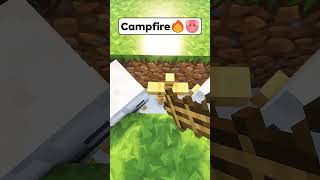 Minecraft Campfire🔥🐷 Worlds Smallest Violin shorts minecraft [upl. by Lemor351]