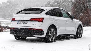 New Audi Q5 Sportback S Line 2021  DRIVING exterior amp interior 40 TDI  better than BMW X4 [upl. by Anidal]