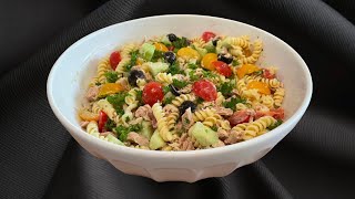 Salade de Pâtes Recette Facile et Rapide [upl. by Htebazileyram640]