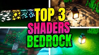 ✅ Top 3 SHADERS REALISTAS para Minecraft PE 121  Los NUEVOS Shaders de Minecraft para BEDROCK 😮 [upl. by Daisi]