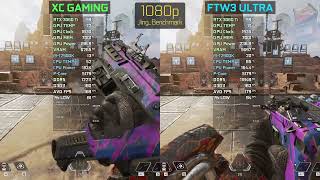 EVGA RTX 3060 Ti XC vs FTW3 Ultra Differences  Apex legends  1080p amp 1440p [upl. by Ylrebmek558]