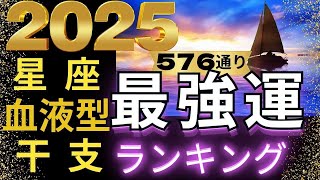 【2025年の運勢】星座×血液型×干支で観る576通り水森太陽監修による最強運ランキング 占い館セレーネ [upl. by Paza]