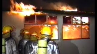 Christchurch News Archives  Aranui High School on fire 1993 [upl. by Enayr]