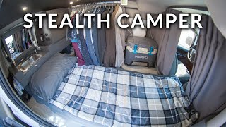 Ultimate Stealth Camper Van Tour  Nissan NV200 SelfConverted Build Walkthrough [upl. by Aibun]