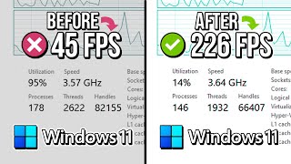 🔧 WINDOWS 11 HOW TO OPTIMIZE PERFORMANCE FOR GAMING 🔥  Speed Up LowEndOld PC ✔️ [upl. by Klehm]