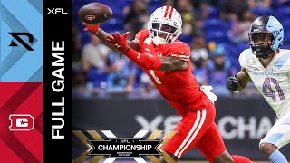 2023 XFL Championship  Full Game [upl. by Pelletier589]